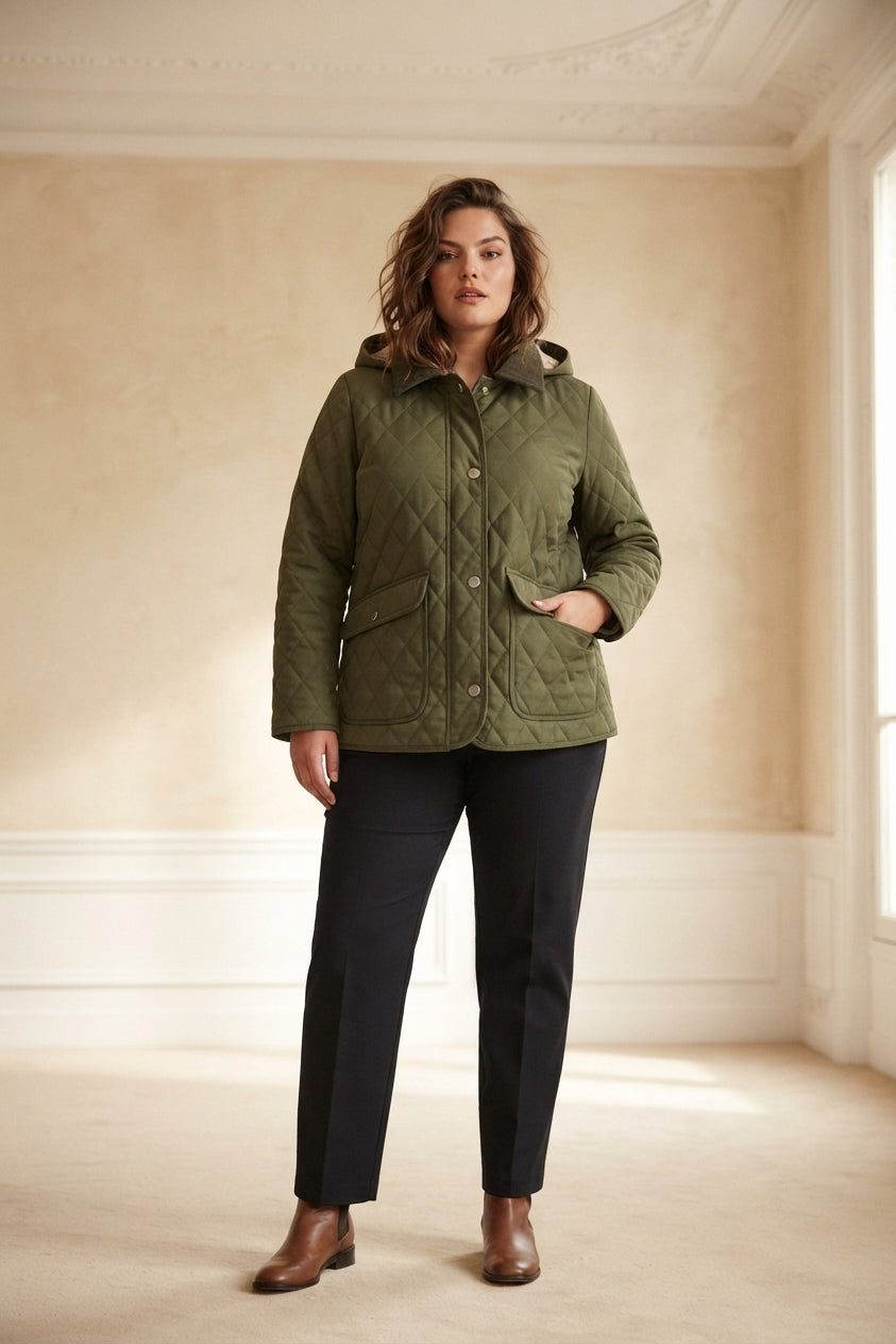 Veste Matelassée Femme à Capuche | TG110
