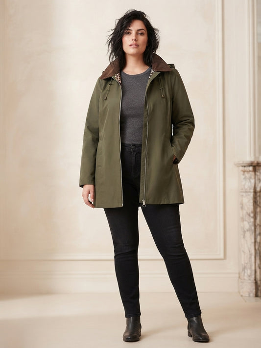 Veste Femme Col Velours Doublée Léopard – WB710