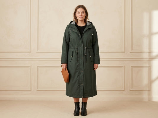AL300 – Parka Longue Femme Doublure Fourrée Capuche Amovible
