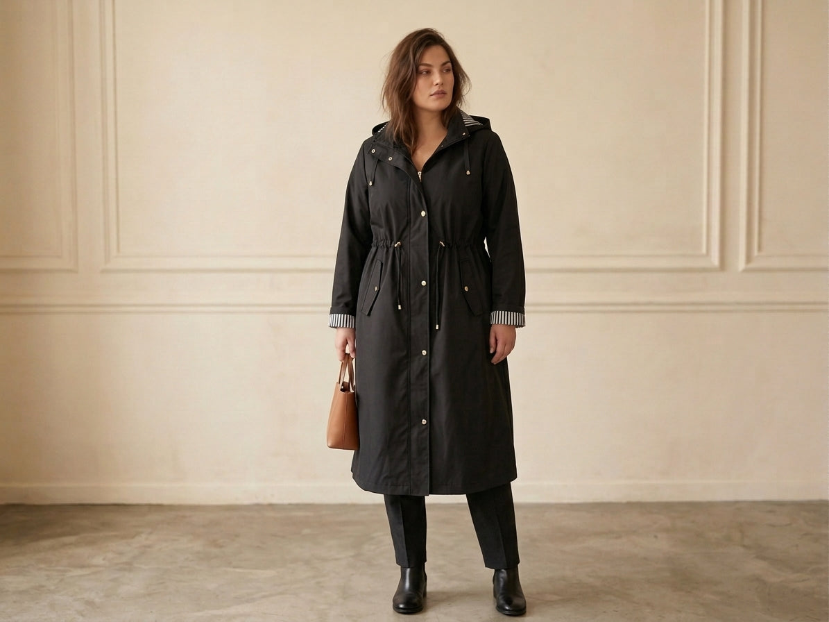 AL300 – Parka Longue Femme Doublure Fourrée Capuche Amovible