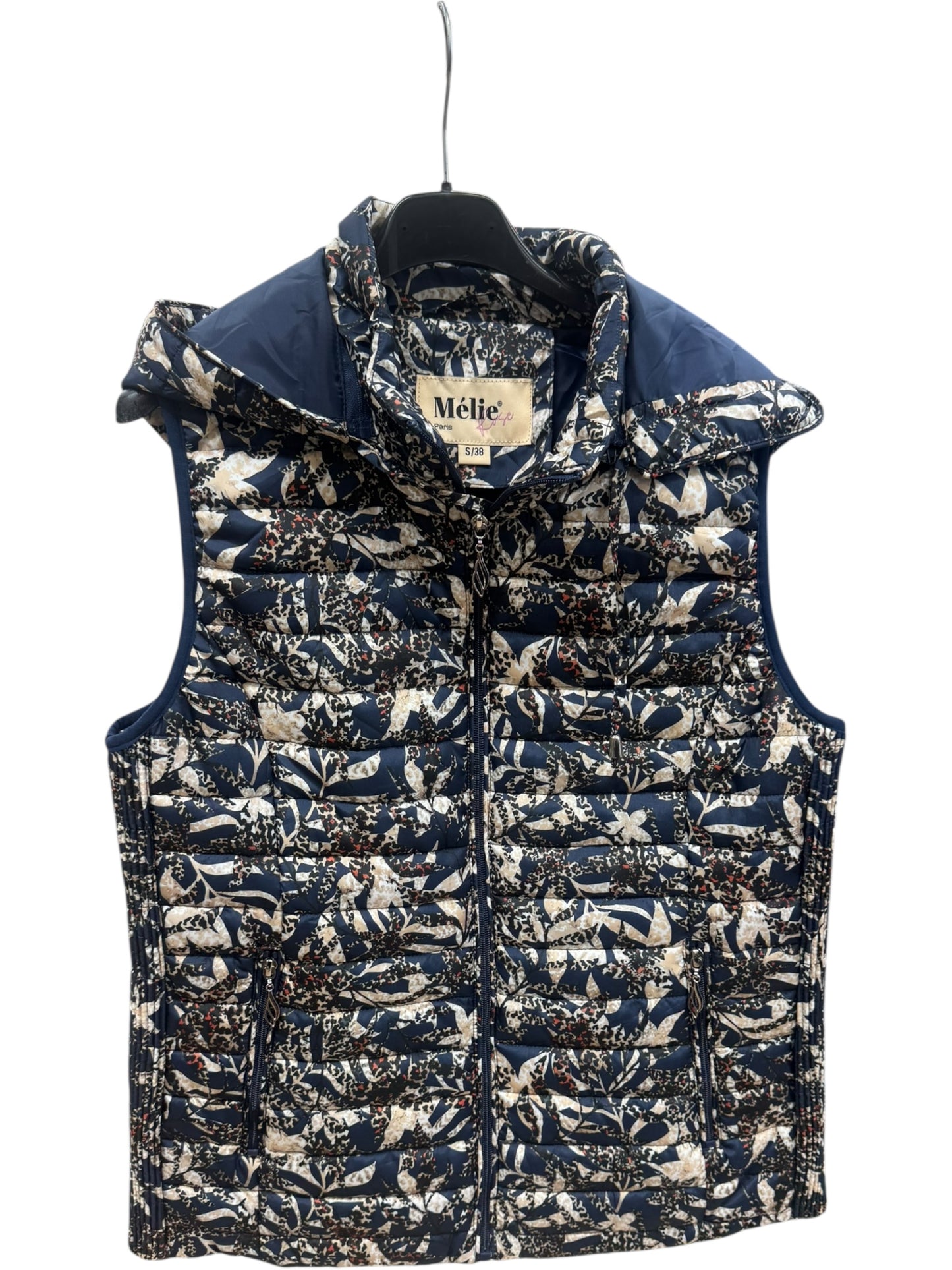 Doudoune Sans Manche Fleurie – Saturne Paris | Mi-saison Casual Chic